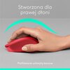 Mysz LOGITECH M330 Silent Plus Czerwony Komunikacja z komputerem Bezprzewodowa