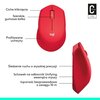Mysz LOGITECH M330 Silent Plus Czerwony Mysz pionowa Nie