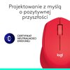 Mysz LOGITECH M330 Silent Plus Czerwony Liczba przycisków 3