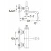 Bateria wannowa natynkowa OMNIRES Armance AM5230 Chrom Typ Natynkowa