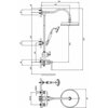 Zestaw prysznicowy natynkowy OMNIRES Armance AM5244ORB z deszczownicą Miedź antyczna Bateria termostatyczna Nie