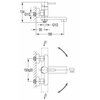 Bateria wannowa natynkowa OMNIRES Darling DA5031 Typ Natynkowa