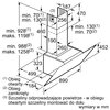 Okap BOSCH DWK97JM20 Biały 460m3/h 54dB klasa A+ Poziom hałasu [dB] 54
