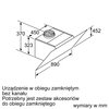 Okap BOSCH DWK97JM20 Biały 460m3/h 54dB klasa A+ Filtr przeciwtłuszczowy Aluminiowy