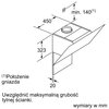 Okap BOSCH DWK97JM20 Biały 460m3/h 54dB klasa A+ Szerokość [cm] 89
