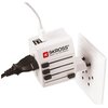Adapter podróżny SKROSS 1.302930 MUV USB (Europa/Ameryka/Japonia/Australia/Chiny/Wielka Brytania) Wykonanie Tworzywo sztuczne