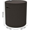Stolik KETER Cool Stool 230904 ze schowkiem Brązowy Z otworem na parasol Nie