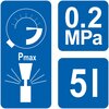 Opryskiwacz ciśnieniowy FLO 89516 Sprayer 5L Ciśnienie [bar] 2