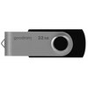 Pendrive GOODRAM UTS2 USB 2.0 32GB Czarny Maksymalna prędkość odczytu [MB/s] 20