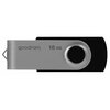 Pendrive GOODRAM UTS2 USB 2.0 16GB Czarny Maksymalna prędkość odczytu [MB/s] 20