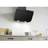 Okap CANDY CVMA60N Czarne szkło 611m3/h 62dB klasa A Filtr przeciwtłuszczowy Aluminiowy