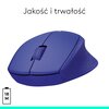 Mysz LOGITECH M330 Silent Plus Niebieski Dla graczy Nie