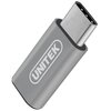 Adapter USB Typ C - Micro USB UNITEK Y-A027AGY Pozłacane styki Nie