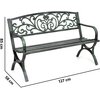 Ławka ogrodowa HOME & GARDEN Flowers Green 186046 Materiał wykonania konstrukcji Stal