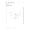 Rysunek techniczny kinkietu z wymiarami: średnica 12 cm, wysokość 21 cm, szerokość 32 cm, średnica klosza 24 cm. Tekst na obrazku: 'LUCIDE ROMER item number: 30276/01/38 EAN code: 5411212302144 www.lucide.com'.