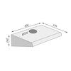 Okap CONCEPT OPP-1060 Biały 185m3/h 66dB klasa E Szerokość [cm] 60