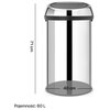 Kosz na śmieci BRABANTIA 402609 Touch Bin 60L Stal błyszcząca Typ Uchylny