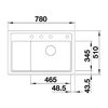 Zlewozmywak BLANCO Zenar XL 6 S Compact 523774 Antracyt Wykonanie Silgranit PuraDur