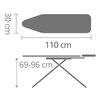 Deska do prasowania BRABANTIA 100628 Ice Water 110 x 30 cm Wykonanie blatu Bawełniana powłoka