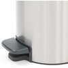 Kosz na śmieci BRABANTIA 113222 NewIcon 3L Srebny Materiał Stal nierdzewna