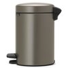 Kosz na śmieci BRABANTIA 112683 NewIcon 5L Platynowy Materiał Stal nierdzewna