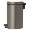 Kosz na śmieci z pedałem BRABANTIA 113628 NewIcon ciche zamykanie, odporny na rdzę 12L Platynowy Liczba komór 1