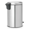 Kosz na śmieci z pedałem BRABANTIA 112041 NewIcon uszczelka przeciwzapachowa, malowany 12 L Stalowy Materiał Stal nierdzewna