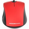 Mysz MODECOM WM10S Czerwony Interfejs USB