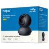 Pudełko przedstawia kamerę TP-LINK Tapo C201, wewnętrzną, Wi-Fi, obrotową, z napisem "Pan/Tilt Home Security Wi-Fi Camera" oraz "1080p Full HD". Na opakowaniu znajdują się informacje o funkcjach, takich jak wykrywanie ruchu, wykrywanie płaczu dziecka i widzenie nocne do 40 stóp, a także logo "tapo".