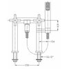 Bateria wannowa natynkowa OMNIRES Modern C304-H Chrom Typ Natynkowa