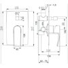 Bateria wannowa podtynkowa OMNIRES Murray MU6135 Chrom Typ Podtynkowa