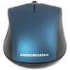 Mysz MODECOM M10S Niebieski Komunikacja z komputerem Przewodowa