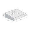Okap CONCEPT OPP-1050 Biały 179m3/h 65dB klasa D Szerokość [cm] 50