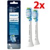 Oryginalne końcówki Philips Sonicare C3 HX9042/17 Średnio miękkie włókna (2 szt.) (Zaawansowane usuwanie płytki bakteryjnej)