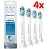 Oryginalne końcówki Philips Sonicare C2 HX 9024/10 Średnio miękkie włókna (4 szt. zapas na rok) (Usuwanie płytki bakteryjnej)