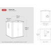 Domek narzędziowy KETER Factor 230452 6x6 Beżowo-szary 178 x 195.5 x 208 cm Materiał Tworzywo sztuczne