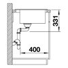 Zlewozmywak BLANCO Pleon 6 521678 Antracyt Typ Wpuszczany