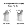 Kosz na śmieci CURVER Flip Bin 25L Srebrno-niebieski Typ Uchylny