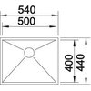 Zlewozmywak BLANCO Zerox 500-U 521589 z kor. InFino Typ Podwieszany