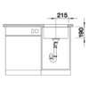 Zlewozmywak BLANCO Subline 400-U 523422 Antracyt Typ Podwieszany