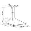 Okap VDB Inka 50 Czereśnia antyczna 186m3/h 65dB klasa D Szerokość [cm] 50