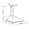 Okap VDB Inka 50 Jabłoń ciemna 186m3/h 65dB klasa D Szerokość [cm] 50