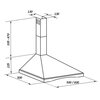 Okap VDB Inka 50 Olcha miodowa 186m3/h 65dB klasa D Szerokość [cm] 50