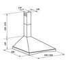 Okap VDB Inka 60 Jabłoń ciemna 186m3/h 65dB klasa D Szerokość [cm] 60