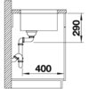 Zlewozmywak BLANCO Andano 500-U 522967 Głębokość [cm] 44