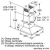 Okap BOSCH DWQ66DM50 Stal szlachetna 610m3/h 62dB klasa A Szerokość [cm] 60