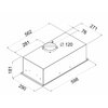 Okap VDB Smart Glass 60 Inox 350m3/h 69db klasa C Szerokość [cm] 59.8