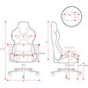 Fotel DIABLO CHAIRS X-Fighter Normal Size Czarny Regulacja podłokietników Góra - dół