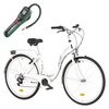 Rower miejski DAWSTAR Citybike S7B 28 cali damski Biały + Pompka rowerowa BOSCH EasyPump 0603947000