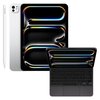 Tablet APPLE iPad Pro 11" 5 gen. 2024 Nanoglass 1 TB Wi-Fi Srebrny + Etui na iPad Pro 11 cali APPLE Magic Keyboard Czarny Klawiatura + Rysik APPLE Pencil Pro